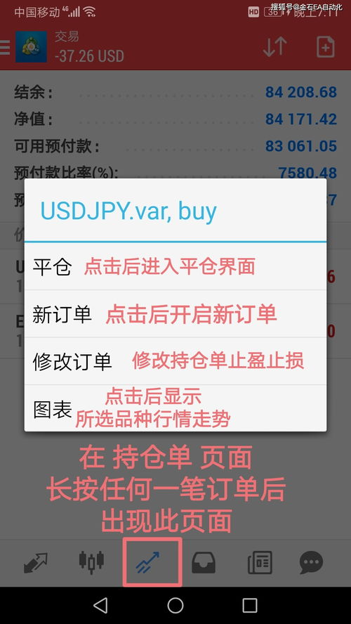 MT4手机软件（Android版）使用指南与开发设计解析
